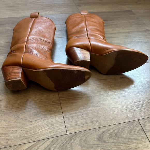 RARE VTG Levi's Boots 1984 Olympics Tan Cowboy Boots Size 8 - Picture 4 of 7